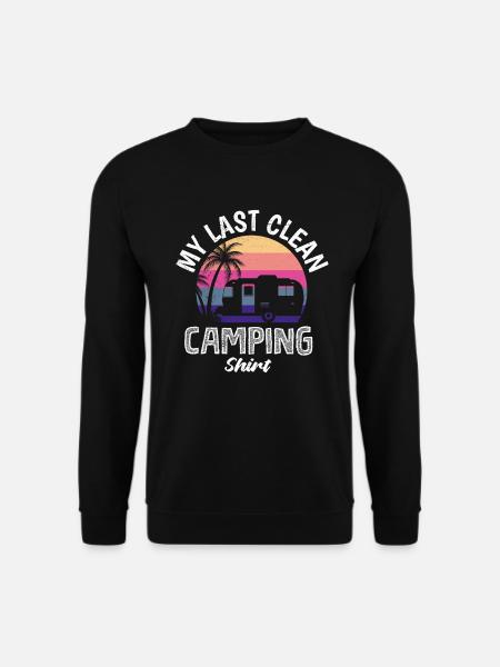 Mein letztes sauberes Camping Shirt - Unisex Pullover - Schwarz