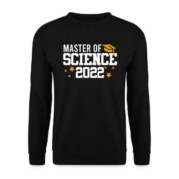 Master of Science 2022 Master Abschluss 2022 - Unisex Pullover - Schwarz - Vorne - Alina (178cm) & Michal (187cm)