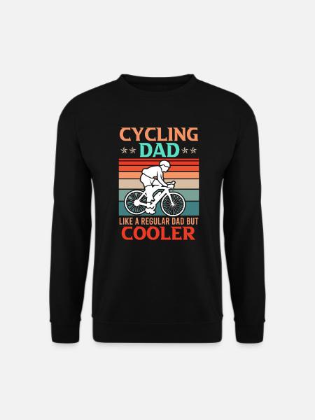 Cycling Dad Fahrradfahrer Papa - Unisex Pullover - Schwarz