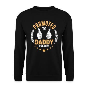 Promu papa 2023 papa - Sweat-shirt Unisexe - noir - Devant - Alina (178cm) & Michal (187cm)