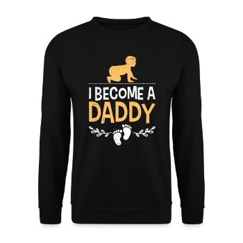Papa 2023 - Sweat-shirt Unisexe - noir - Devant - Alina (178cm) & Michal (187cm)