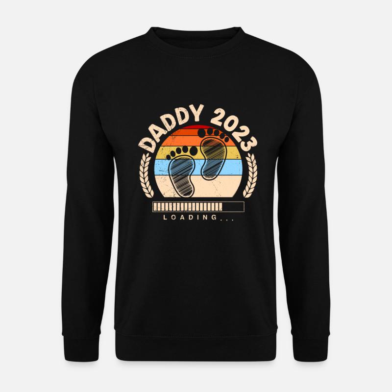 Papa 2023 charge papa-à-être - Sweat-shirt Unisexe - noir