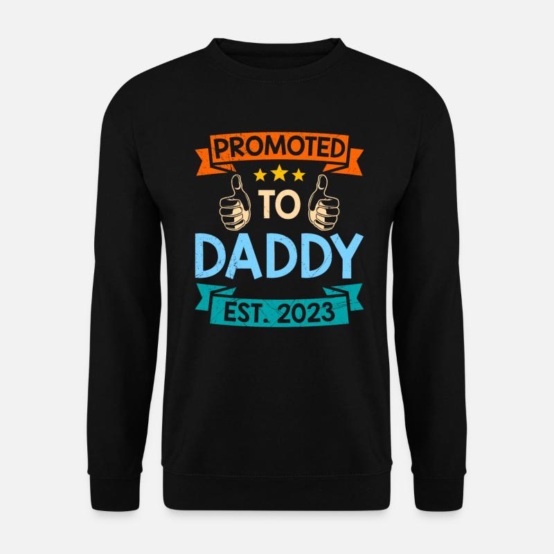 Promu papa 2023 expectant papa 2023 - Sweat-shirt Unisexe - noir