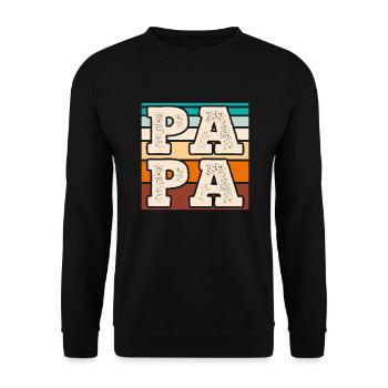 Dad - Unisex Sweatshirt - black - Front - Alina (178cm) & Michal (187cm)