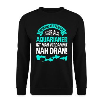 Aquarianer Aquarium - Unisex Pullover - Schwarz - Vorne - Alina (178cm) & Michal (187cm)