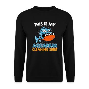 Aquarist Aquarium Nettoyage - Sweat-shirt Unisexe - noir - Devant - Alina (178cm) & Michal (187cm)