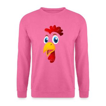 Lustiges Huhn Hühner Landwirt Hühner Besitzer - Unisex Pullover - Pink - Vorne