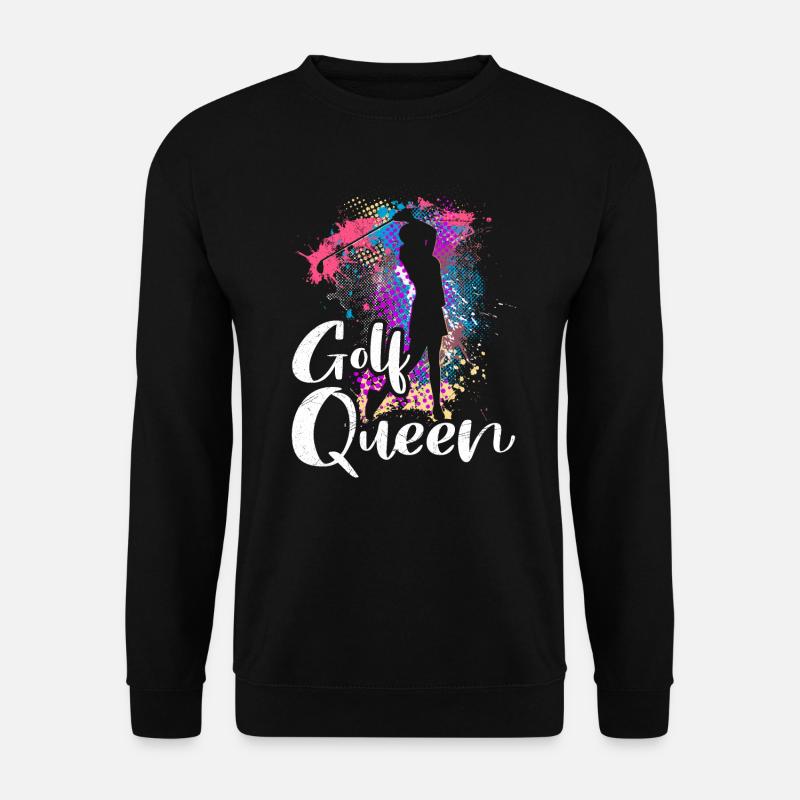 Golf Queen Golferin Golf Königin Golfer - Unisex Pullover - Schwarz