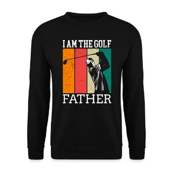 Je suis le golf père golfeur Papa Golfspieler - Sweat-shirt Unisexe - noir - Devant - Alina (178cm) & Michal (187cm)