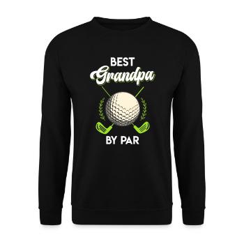 Meilleur grand-père par Par Golfeur Grand-père Golf Grand-père - Sweat-shirt Unisexe - noir - Devant - Alina (178cm) & Michal (187cm)