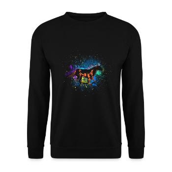Dressage Cavaliers Cavaliers Chevaux Filles - Sweat-shirt Unisexe - noir - Devant - Alina (178cm) & Michal (187cm)