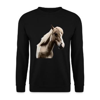 Horse Riding Pony Rider Horsegirl - Unisex Sweatshirt - black - Front - Alina (178cm) & Michal (187cm)