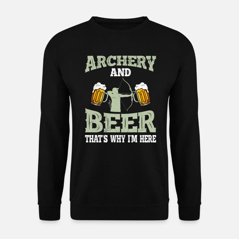 Archery and Beer Men - Unisex Sweatshirt - black