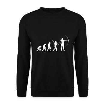 Archer Development Monkey Archer - Unisex Sweatshirt - black - Front - Alina (178cm) & Michal (187cm)