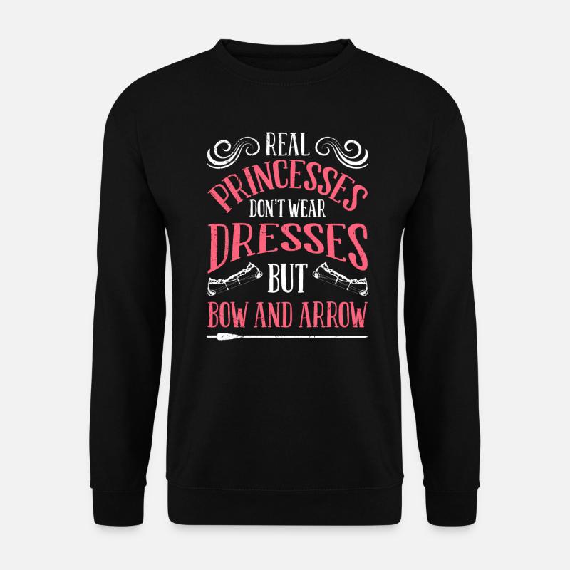 Princesse avec arc et flèche archer - Sweat-shirt Unisexe - noir