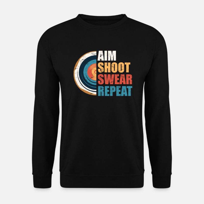 AimIng Shooting Swearing Target - Unisex Sweatshirt - black