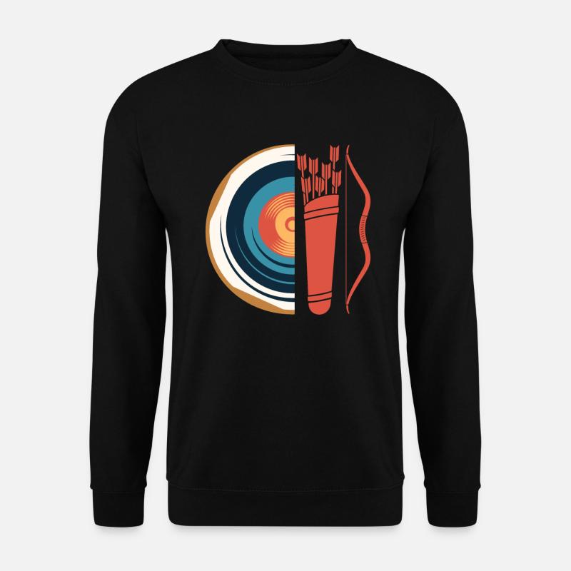 Langbogen Bogenschütze Bogenschießen - Unisex Pullover - Schwarz