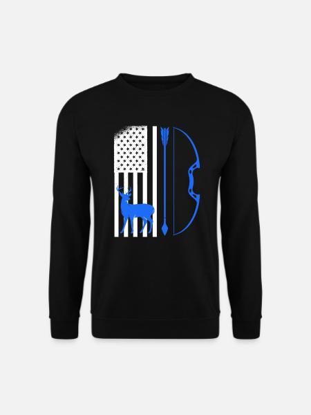 Archer Hunter USA Archery - Unisex Sweatshirt - black