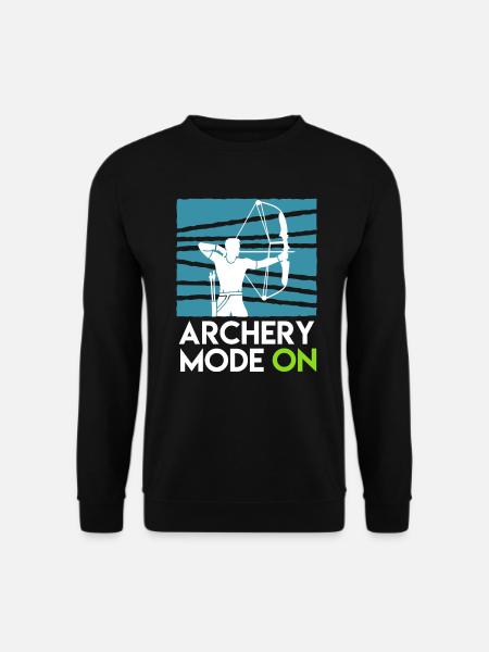 Archery Mode On Compoundbogen - Unisex Pullover - Schwarz