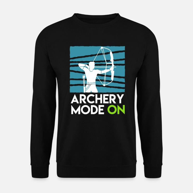 Archery Mode On Compoundbogen - Unisex Pullover - Schwarz