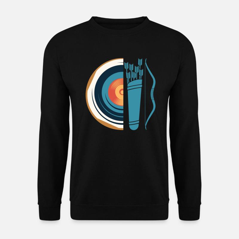 Langbogen Bogenschütze Bogenschießen - Unisex Pullover - Schwarz