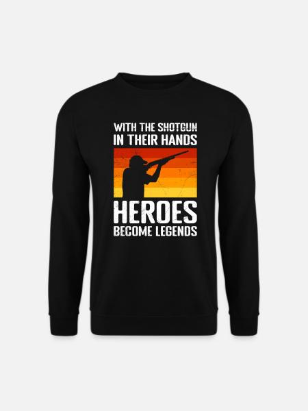 Clay pigeon shooting - Unisex Sweatshirt - black