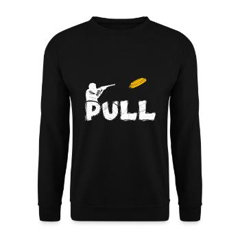 Pull Tontaubenschießen - Unisex Pullover - Schwarz - Vorne - Alina (178cm) & Michal (187cm)