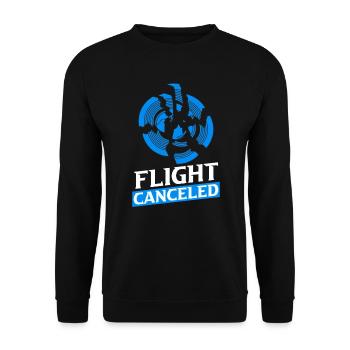 Flight Canceled Clay Pigeon Clay Pigeon Shooting - Unisex Sweatshirt - black - Front - Alina (178cm) & Michal (187cm)