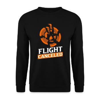 Flight Canceled Clay Pigeon Clay Pigeon Shooting - Unisex Sweatshirt - black - Front - Alina (178cm) & Michal (187cm)