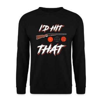 J’avais frappé ce pigeon d’argile tirant des tireurs sportifs - Sweat-shirt Unisexe - noir - Devant - Alina (178cm) & Michal (187cm)