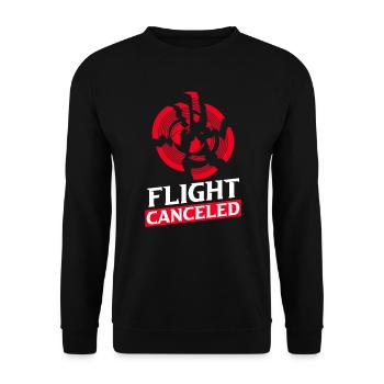 Flight Canceled Clay Pigeon Clay Pigeon Shooting - Unisex Sweatshirt - black - Front - Alina (178cm) & Michal (187cm)