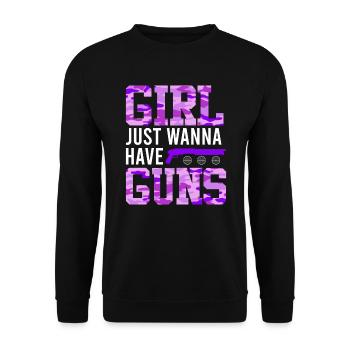 Les filles veulent juste avoir des Gungs Ladies - Sweat-shirt Unisexe - noir - Devant - Alina (178cm) & Michal (187cm)