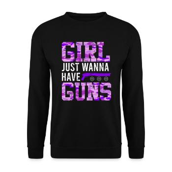Les filles veulent juste avoir des Gungs Ladies - Sweat-shirt Unisexe - noir - Devant - Alina (178cm) & Michal (187cm)