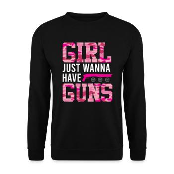 Les filles veulent juste avoir des Gungs Ladies - Sweat-shirt Unisexe - noir - Devant - Alina (178cm) & Michal (187cm)