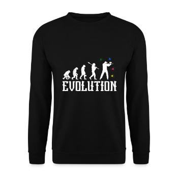 Paintballer Evolution Paintball - Unisex Sweatshirt - black - Front - Alina (178cm) & Michal (187cm)