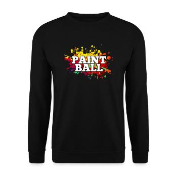 Paintball - Unisex Sweatshirt - black - Front - Alina (178cm) & Michal (187cm)