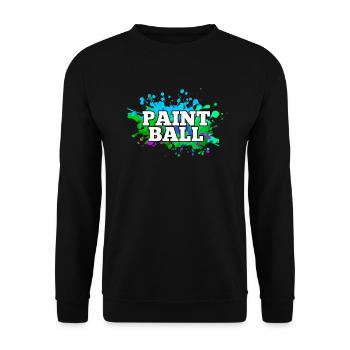 Paintball - Unisex Sweatshirt - black - Front - Alina (178cm) & Michal (187cm)