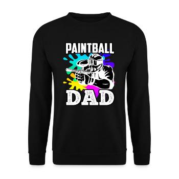 Paintball Papa Paintballer Papa Joueur de Paintball - Sweat-shirt Unisexe - noir - Devant - Alina (178cm) & Michal (187cm)