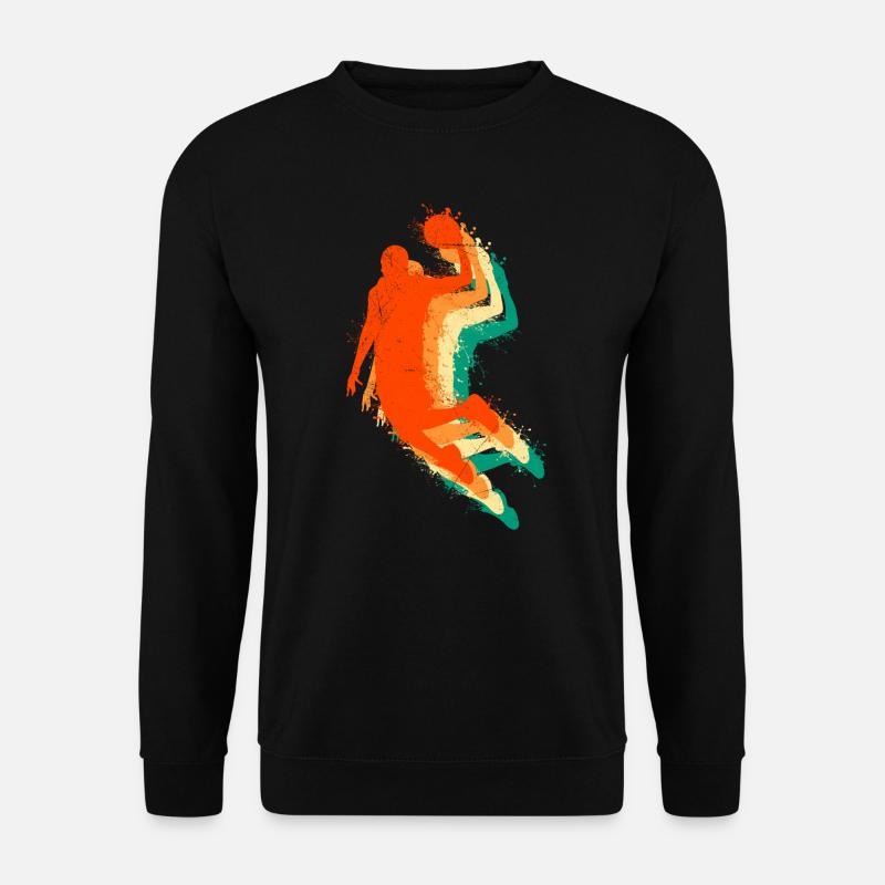 Retro Basketball Player - Unisex Sweatshirt - black