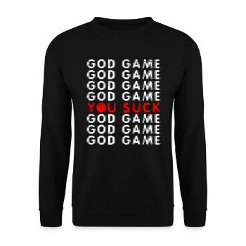 Basketball Saying Good Game Humor Basketball Player - Unisex Sweatshirt - black - Front - Alina (178cm) & Michal (187cm)