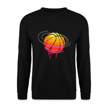 Basketball Trainer Basketball Verein Basketballer - Unisex Pullover - Schwarz - Vorne - Alina (178cm) & Michal (187cm)