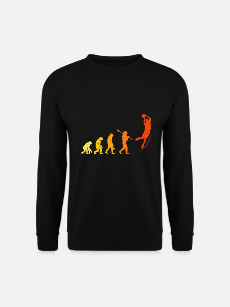 Basketballer Evolution Monkey Basketball - Sweat-shirt Unisexe - noir