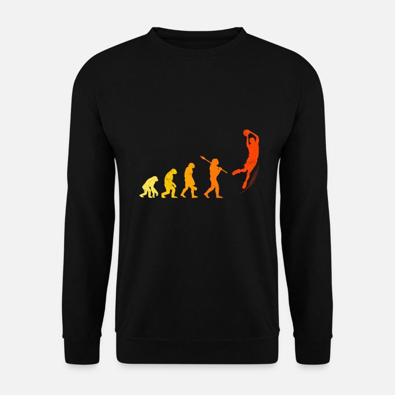 Basketballer Evolution Monkey Basketball - Unisex Sweatshirt - black