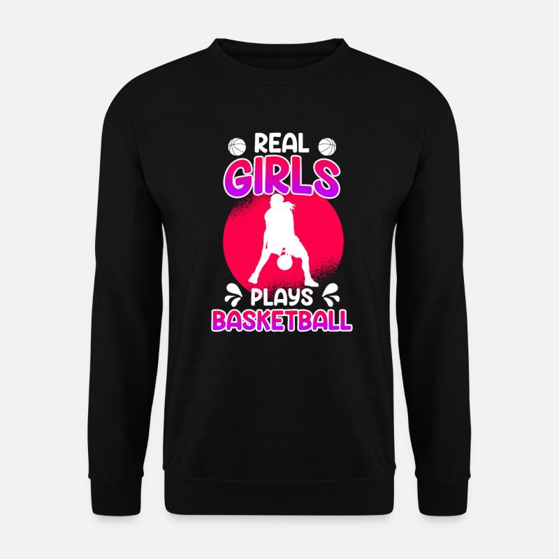 Basketball Mädchen - Unisex Pullover - Schwarz
