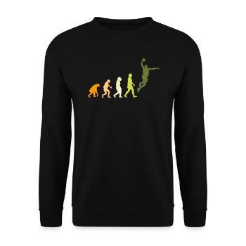 Basketball Evolution Basketballer - Unisex Pullover - Schwarz - Vorne - Alina (178cm) & Michal (187cm)
