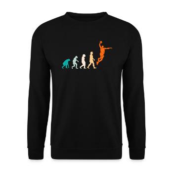 Basketball Evolution Basketballer - Unisex Pullover - Schwarz - Vorne - Alina (178cm) & Michal (187cm)