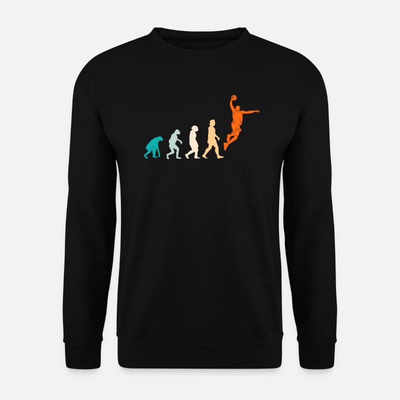 Basketball Evolution Basketball Player - Unisex Sweatshirt - black