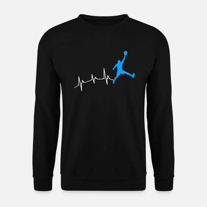 Basketball heartbeat - Unisex Sweatshirt - black