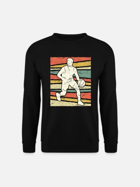 Retro Basketballer Basketball - Unisex Sweatshirt - black