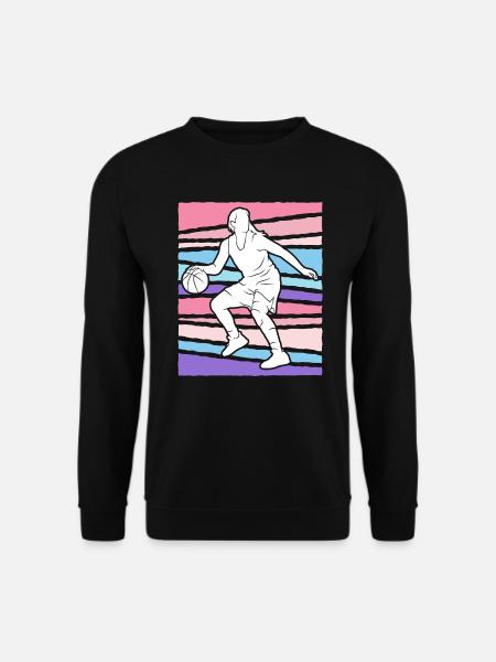 Retro Basketballerin Basketball Damen - Unisex Pullover - Schwarz